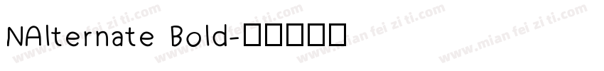 NAlternate Bold字体转换
